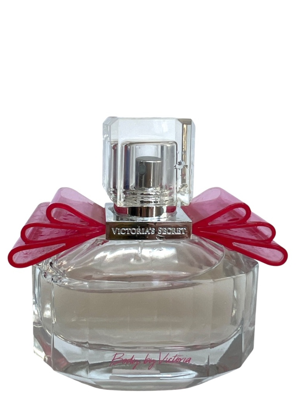 Victoria's Secret Perfume Body by Victoria Pink Glass Bow 90% Left 50 ml Eau de